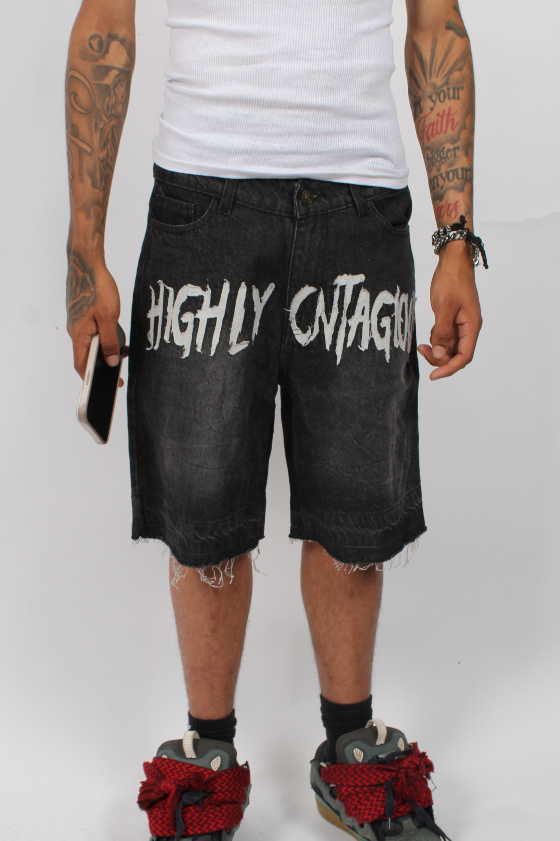 BLACK HIGHLY CNTAGIOUS JORTS
