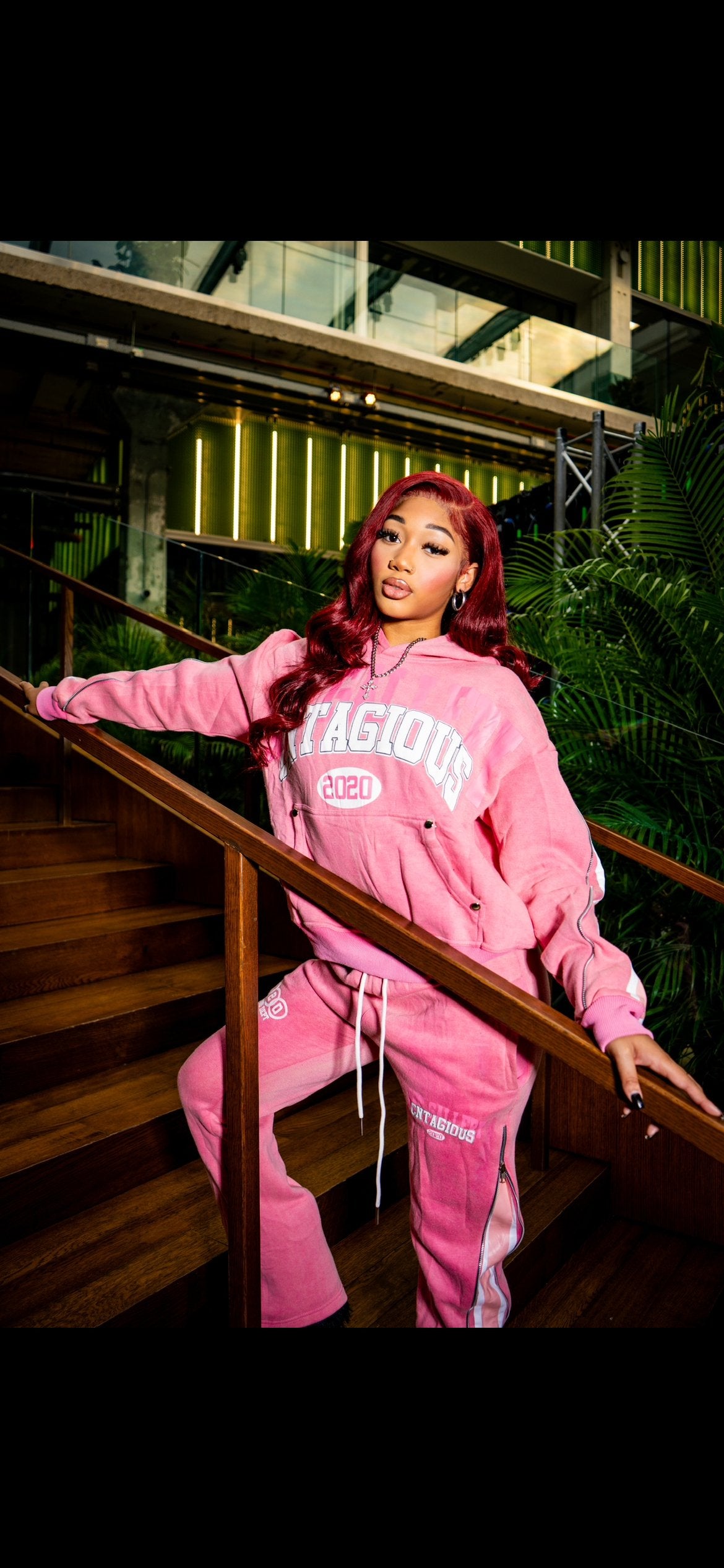 Pink Art Gallery Hoodie