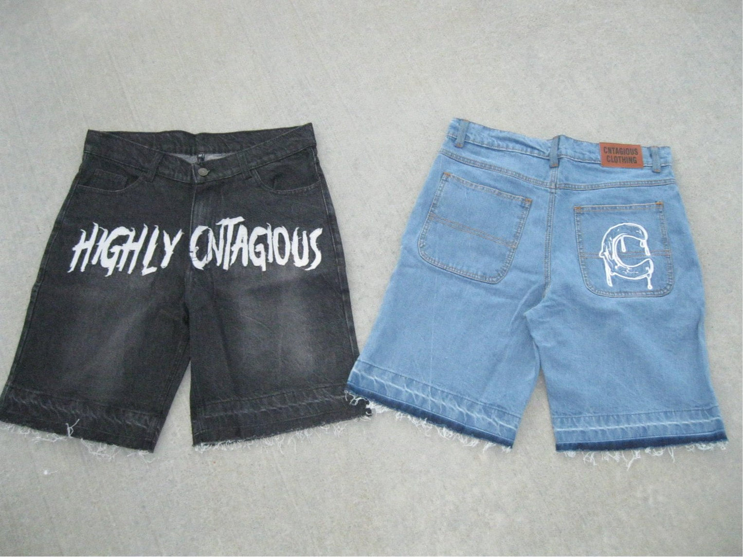 BLACK HIGHLY CNTAGIOUS JORTS